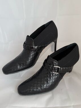 Brighton “Roman” Quilted Leather Heels | Size 8.5M